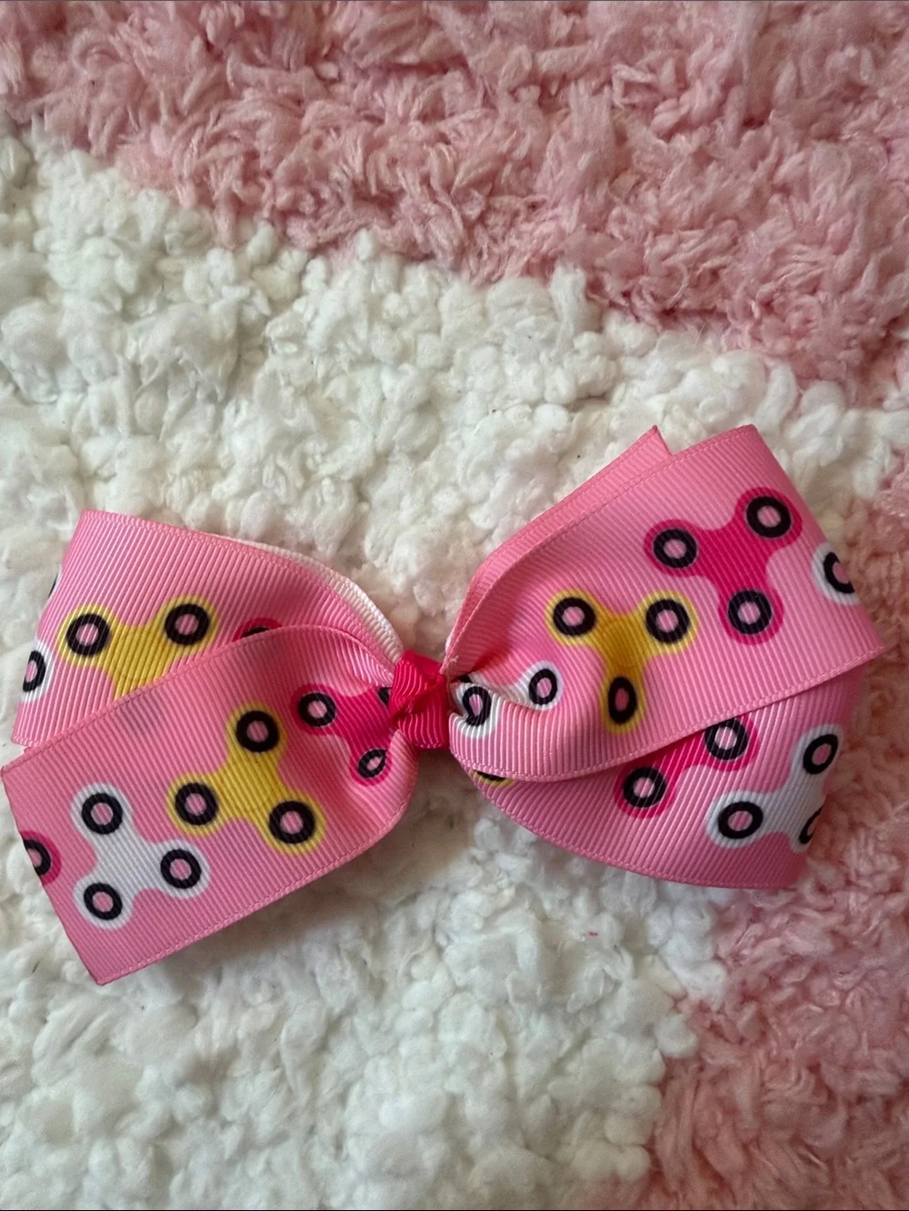 Assorted Girls' Hair Bows - Pink, Black, Green, White, Multicolor